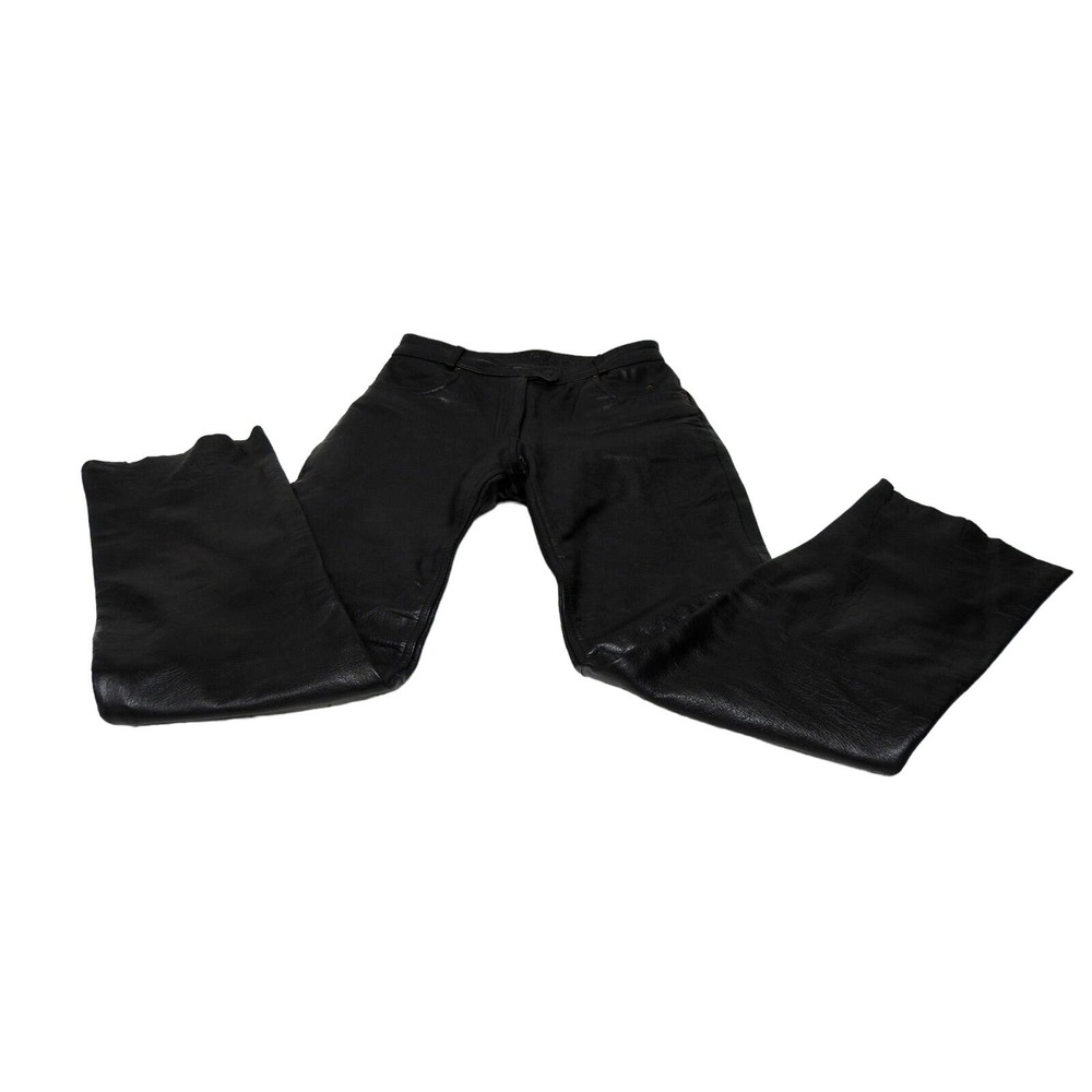 Jamin Leather Women’s Biker Pants Size 8 black leather